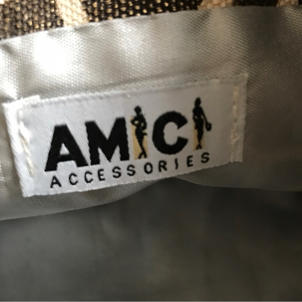 Amici Accessories Brown Giraffe Pattern Drawstrin… - image 3